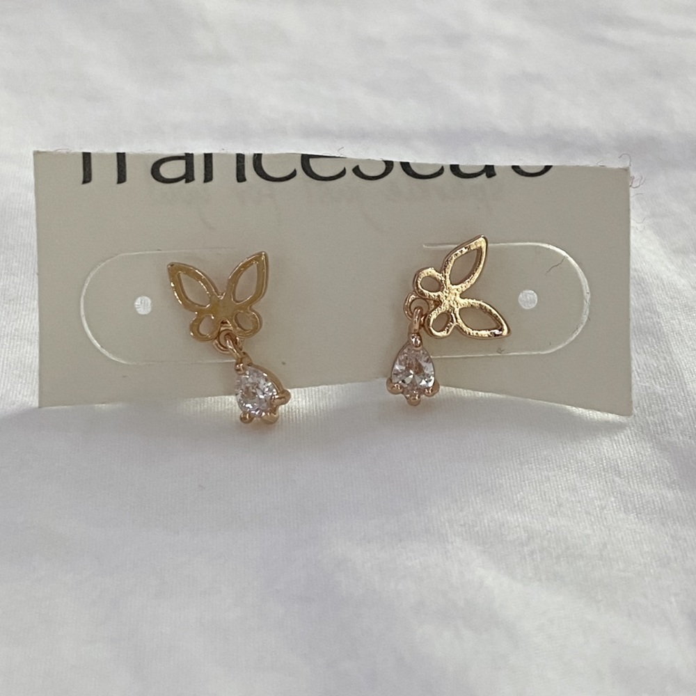 francescas butterfly earrings